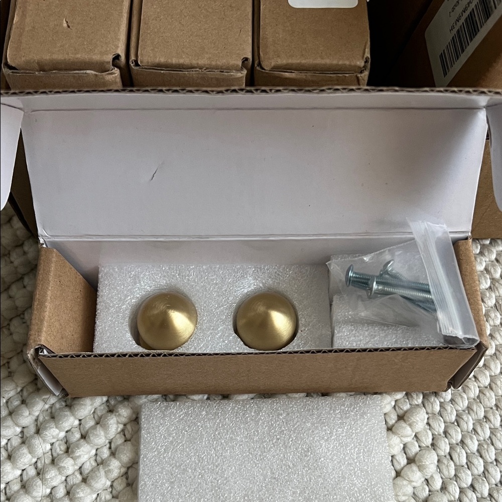 Pure Satin Brass - Gold Cabinet Knobs